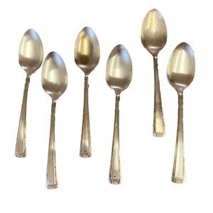Baroness 1940's Silver-plate 6 Spoons VTG